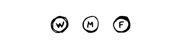 Letters in Circles Regular  Free Fonts Download