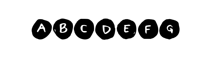 Letters in Circles Book Regular  Free Fonts Download