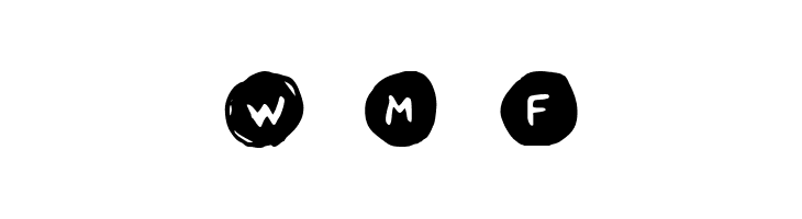 Letters in Circles Book Regular  Free Fonts Download