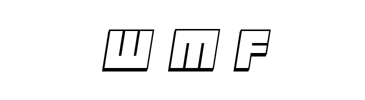 Maniac Outline Italic  Free Fonts Download