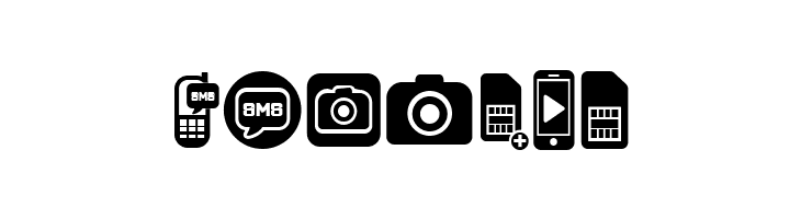 Mobile Icons Regular  Free Fonts Download