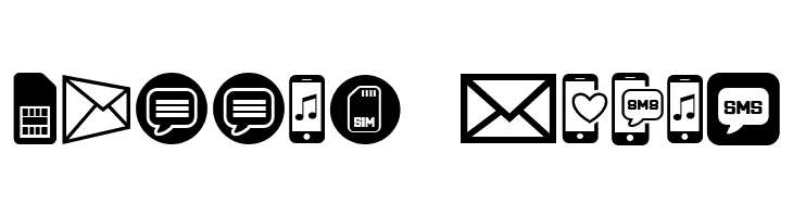 Mobile Icons Regular  Free Fonts Download