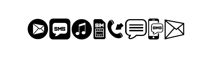 Mobile Icons Regular  Free Fonts Download