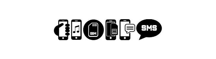 Mobile Icons Regular  Free Fonts Download