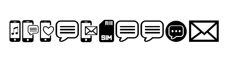 Mobile Icons Regular  Free Fonts Download