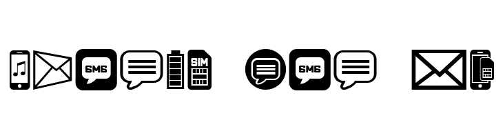 Mobile Icons Regular  Free Fonts Download