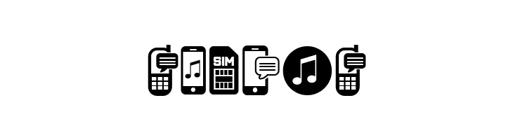 Mobile Icons Regular  Free Fonts Download