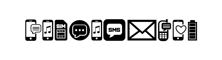 Mobile Icons Regular  Free Fonts Download