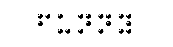 Braille 3D  Free Fonts Download