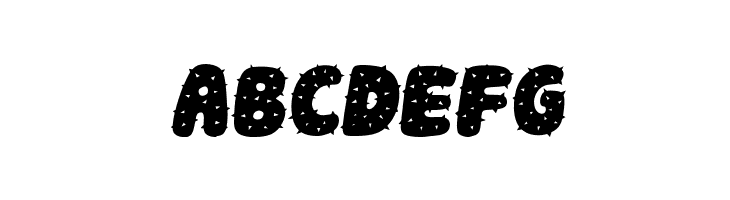 Spiky Book Italic  Free Fonts Download