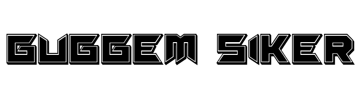 Suggested 3D Filled Regular  Free Fonts Download