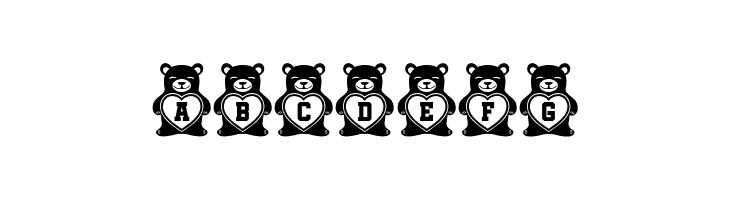 Teddy Bears Regular  Free Fonts Download