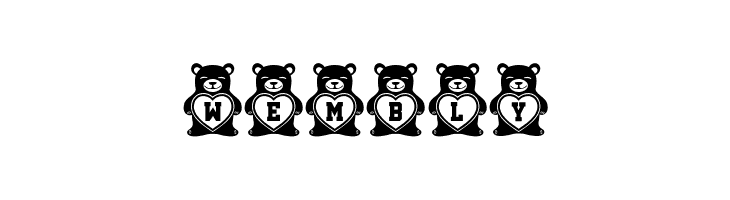 Teddy Bears Regular  Free Fonts Download