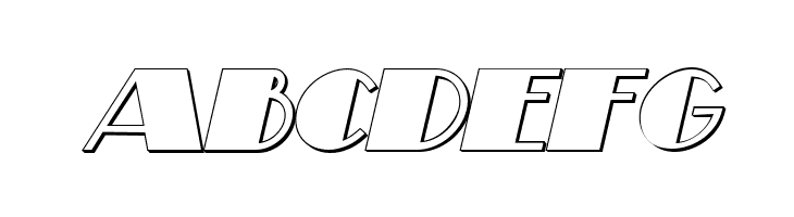 Theatrical Shadow Bold Italic  Free Fonts Download