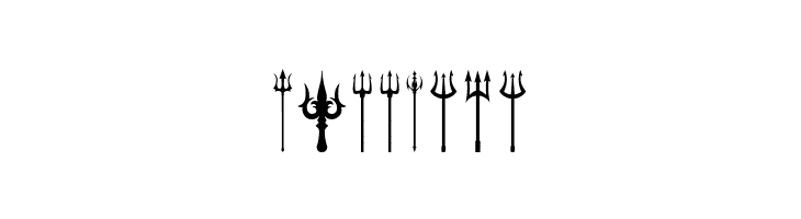 Black Trident  Free Fonts Download