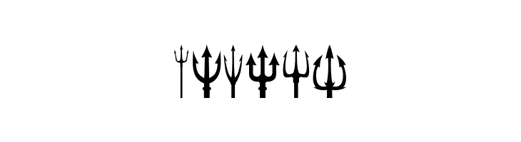 Black Trident  Free Fonts Download