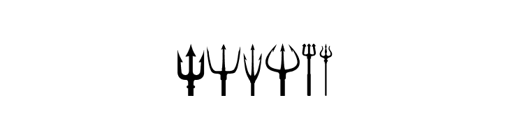 Black Trident  Free Fonts Download