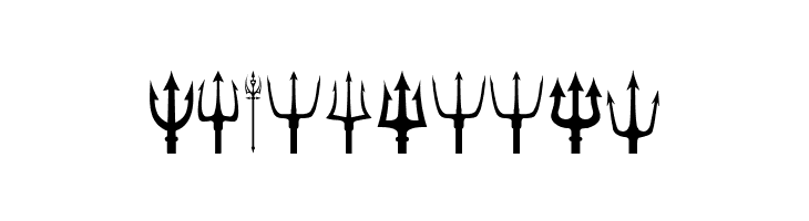 Black Trident  Free Fonts Download