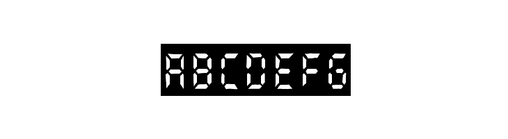 digital dark system  Free Fonts Download
