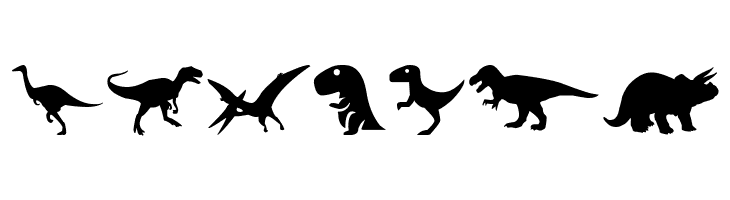 Dinosaur Icons  Free Fonts Download