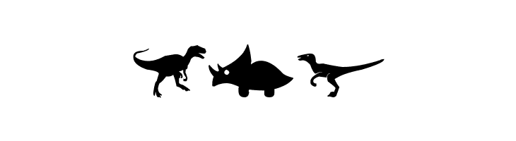 Dinosaur Icons  Free Fonts Download