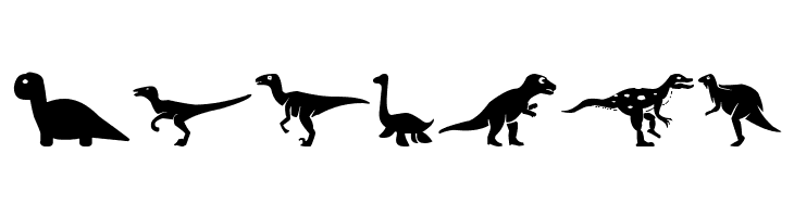 Dinosaur Icons  Free Fonts Download
