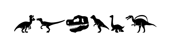 Dinosaur Icons  Free Fonts Download