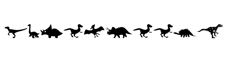 Dinosaur Icons  Free Fonts Download