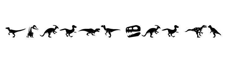 Dinosaur Icons  Free Fonts Download