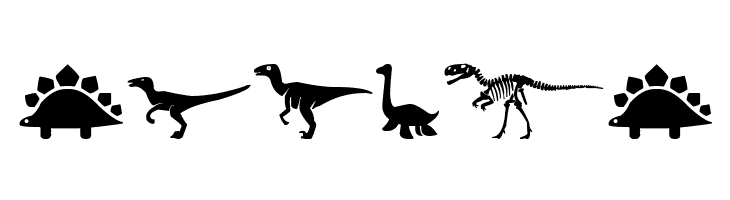 Dinosaur Icons  Free Fonts Download