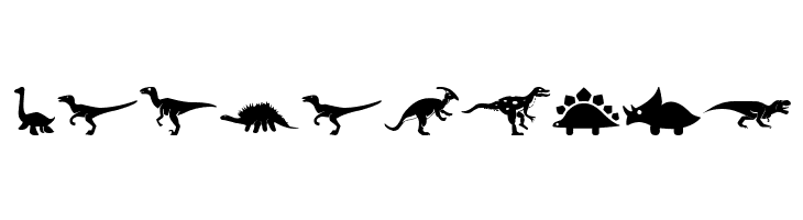 Dinosaur Icons  Free Fonts Download