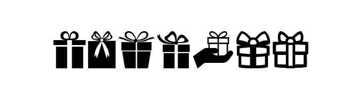 Gifts Icons  Free Fonts Download