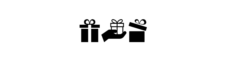 Gifts Icons  Free Fonts Download