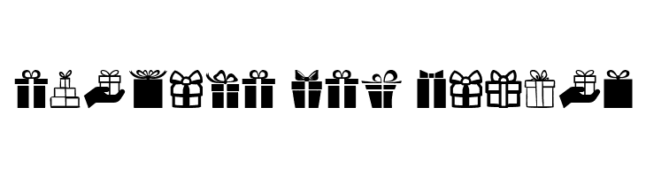 Gifts Icons  Free Fonts Download
