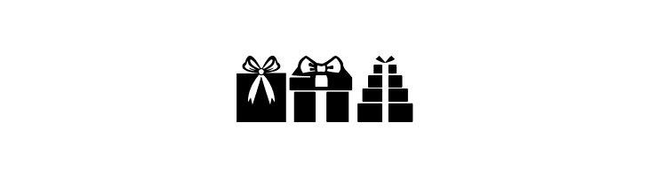 Gifts Icons  Free Fonts Download