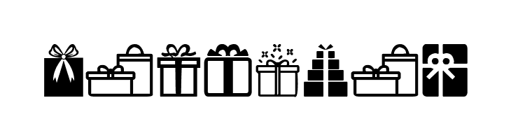 Gifts Icons  Free Fonts Download