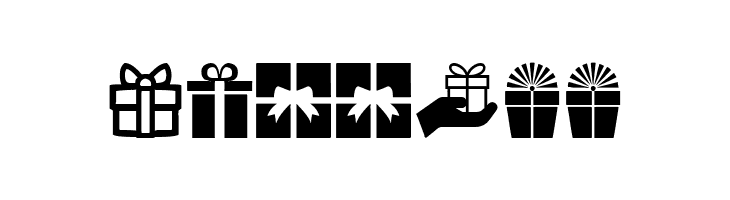Gifts Icons  Free Fonts Download