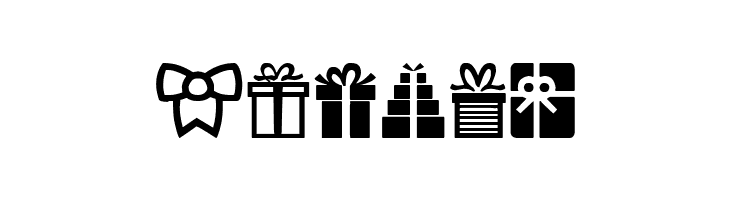 Gifts Icons  Free Fonts Download