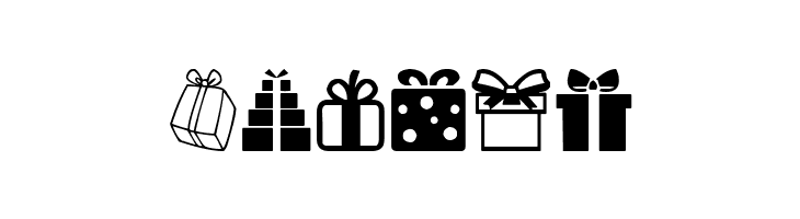 Gifts Icons  Free Fonts Download