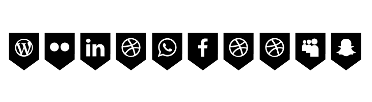 Bottons Social Media  Free Fonts Download