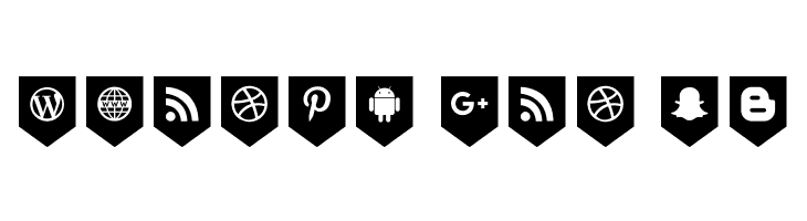 Bottons Social Media  Free Fonts Download