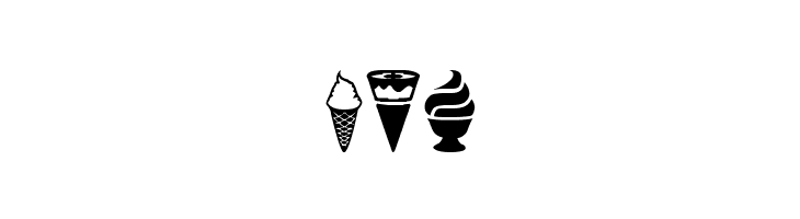 Ice Cream Icons  Free Fonts Download