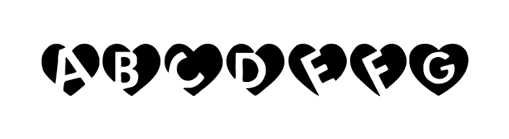 love initials  Free Fonts Download