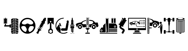 Car Parts  Free Fonts Download