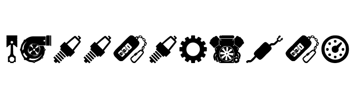 Car Parts  Free Fonts Download