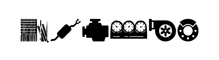 Car Parts  Free Fonts Download