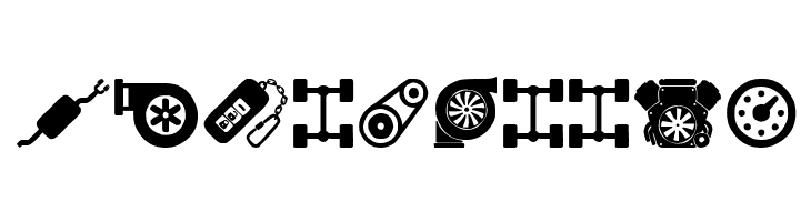 Car Parts  Free Fonts Download