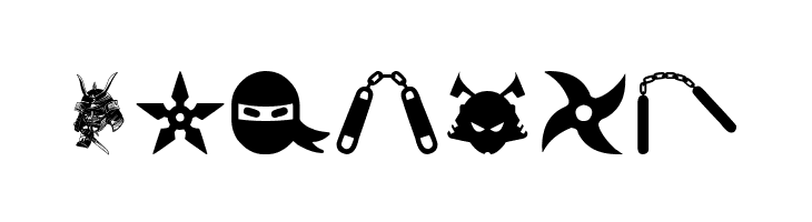 Ninja and Samurai  Free Fonts Download