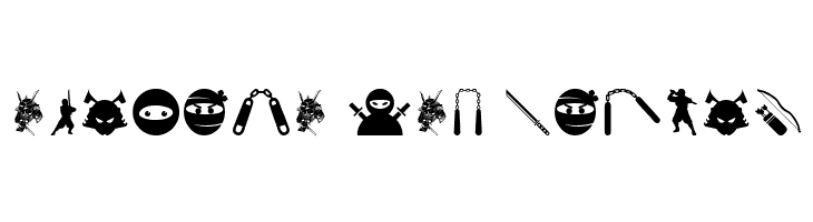 Ninja and Samurai  Free Fonts Download
