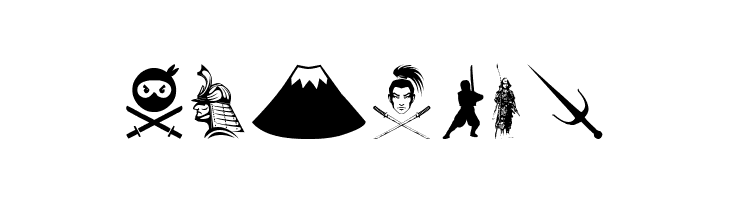 Ninja and Samurai  Free Fonts Download